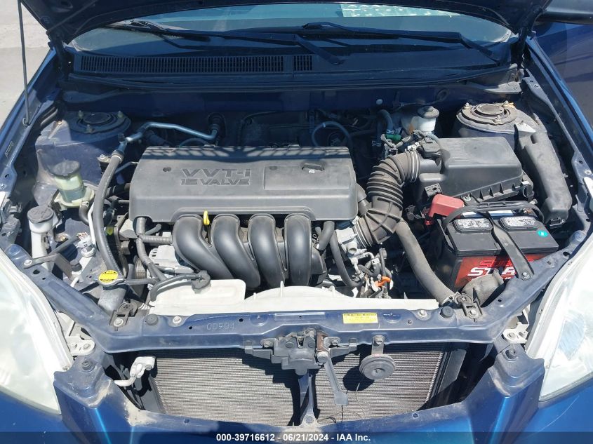 2005 Toyota Matrix VIN: 2T1KR32E05C416202 Lot: 39716612