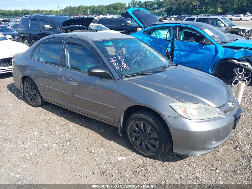 2004 Honda Civic Lx VIN: 2HGES16554H623741 Lot: 39716730