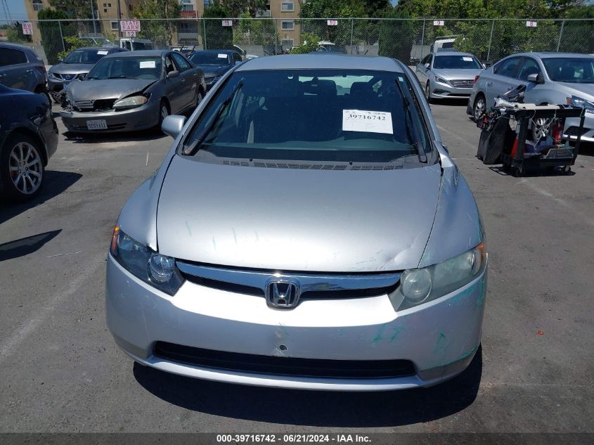 2008 Honda Civic Lx VIN: 1HGFA16528L074807 Lot: 39716742