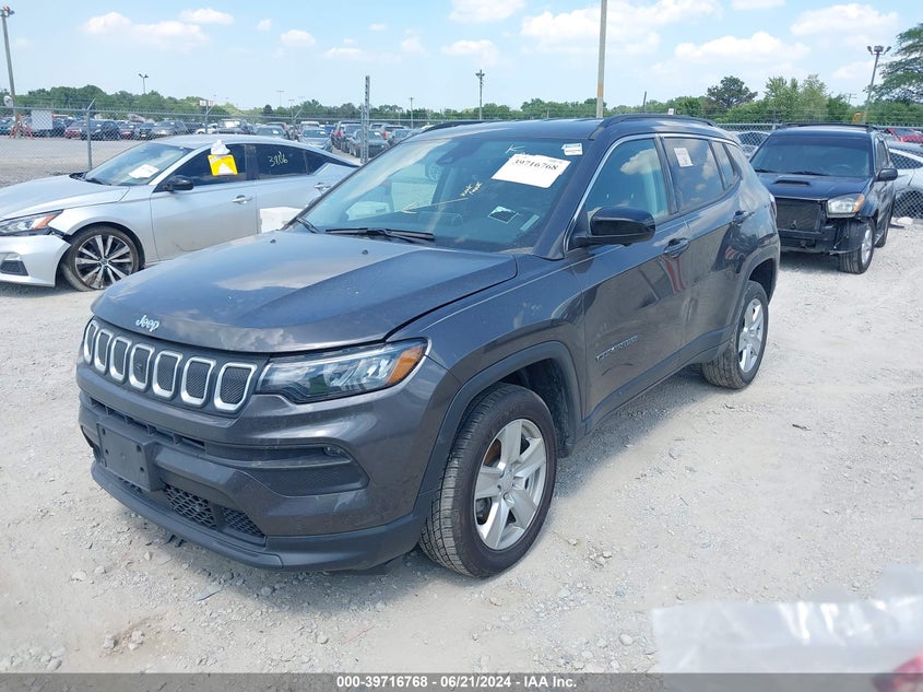 VIN 3C4NJDBB4NT102470 2022 JEEP COMPASS LATITUDE 4X4