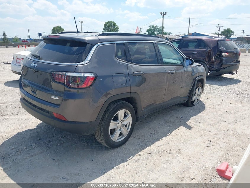VIN 3C4NJDBB4NT102470 2022 JEEP COMPASS LATITUDE 4X4
