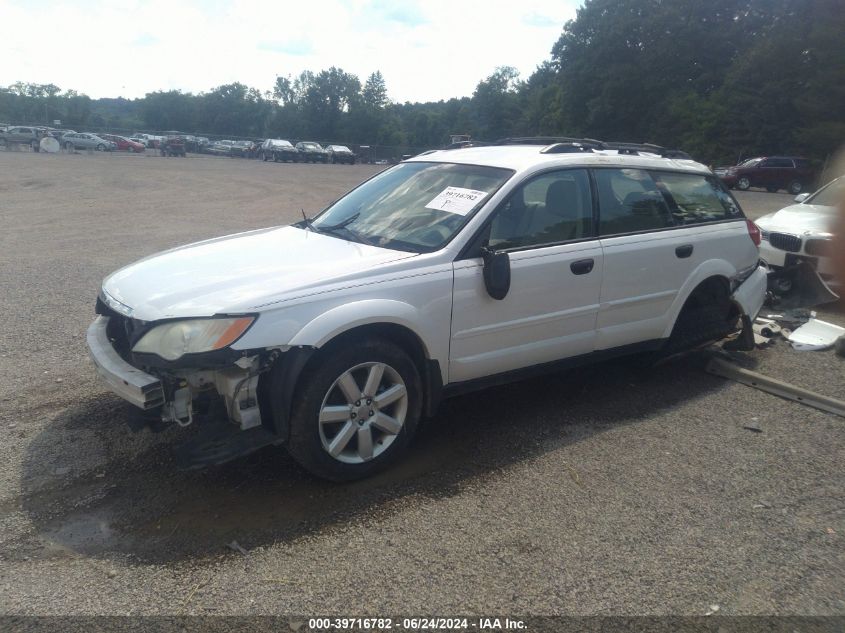 2008 Subaru Outback 2.5I/2.5I L.l. Bean Edition VIN: 4S4BP61C087334754 Lot: 39716782