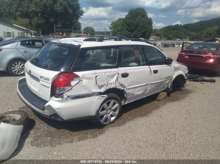 2008 Subaru Outback 2.5I/2.5I L.l. Bean Edition VIN: 4S4BP61C087334754 Lot: 39716782