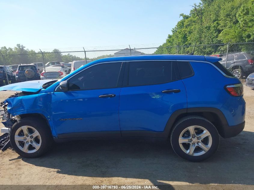 2023 Jeep Compass Sport VIN: 3C4NJDAN8PT507391 Lot: 39716793