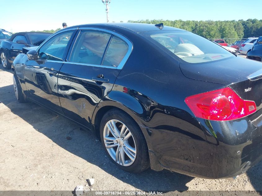 2011 Infiniti G37 Journey VIN: JN1CV6AP1BM510367 Lot: 39716794