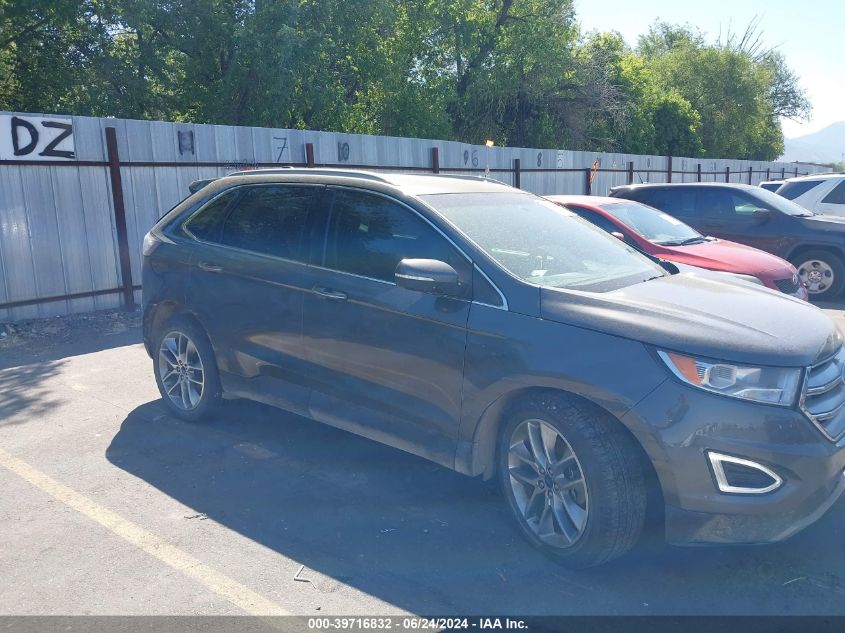 2016 Ford Edge Titanium VIN: 2FMPK4K84GBB78355 Lot: 39716832