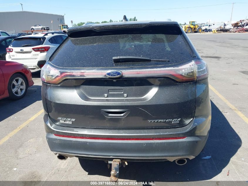 2016 Ford Edge Titanium VIN: 2FMPK4K84GBB78355 Lot: 39716832