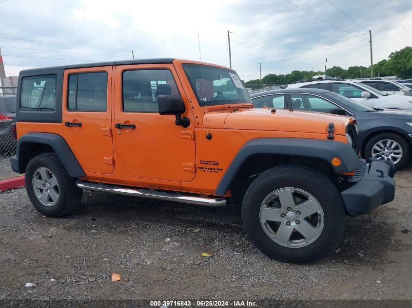2012 Jeep Wrangler Unlimited Sport VIN: 1C4BJWDG5CL268478 Lot: 39716843