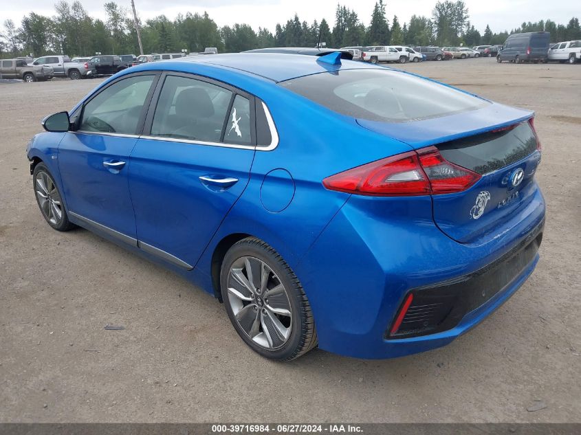 2017 Hyundai Ioniq Hybrid Limited VIN: KMHC05LC2HU026504 Lot: 39716984