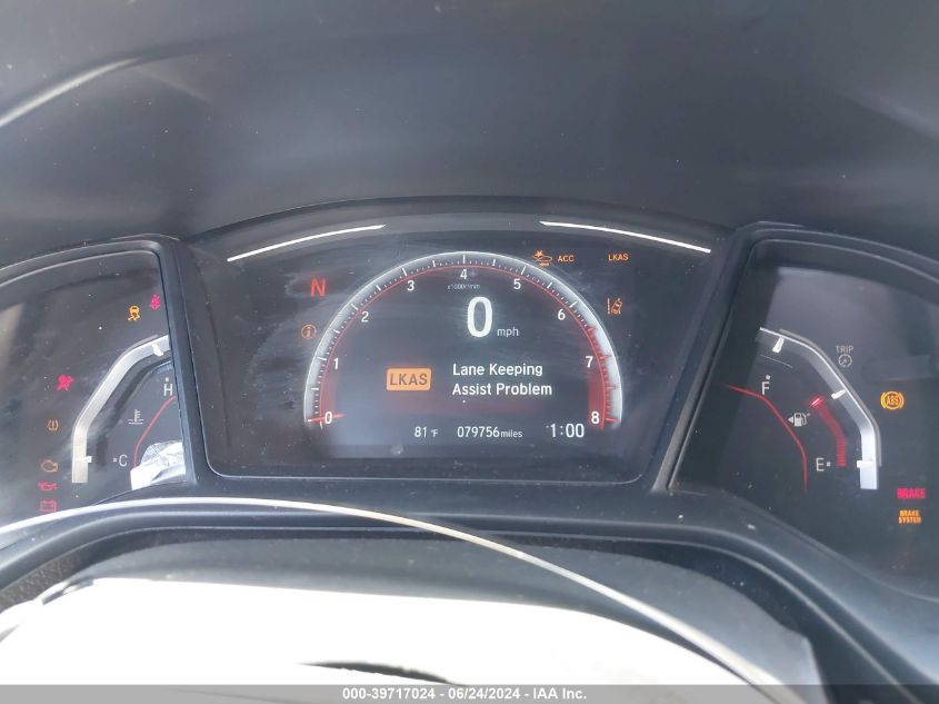 2019 Honda Civic Sport VIN: SHHFK7H49KU224021 Lot: 39717024