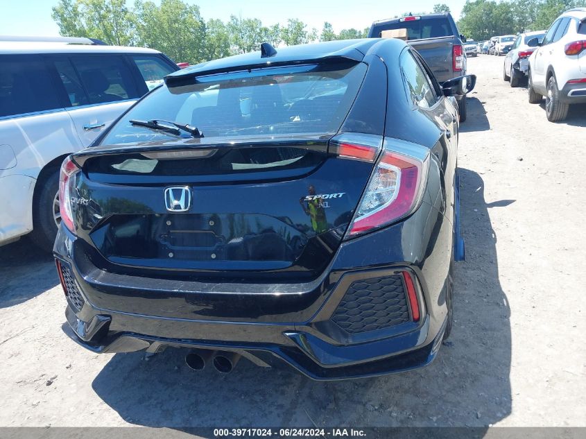 2019 Honda Civic Sport VIN: SHHFK7H49KU224021 Lot: 39717024