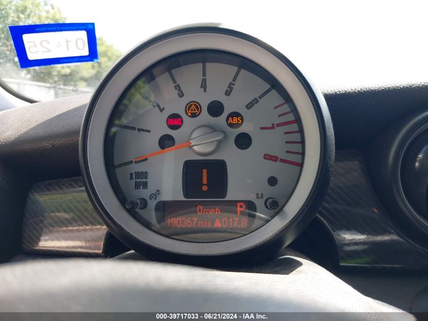 2009 Mini Cooper Hardtop VIN: WMWMF33569TW70184 Lot: 39717033