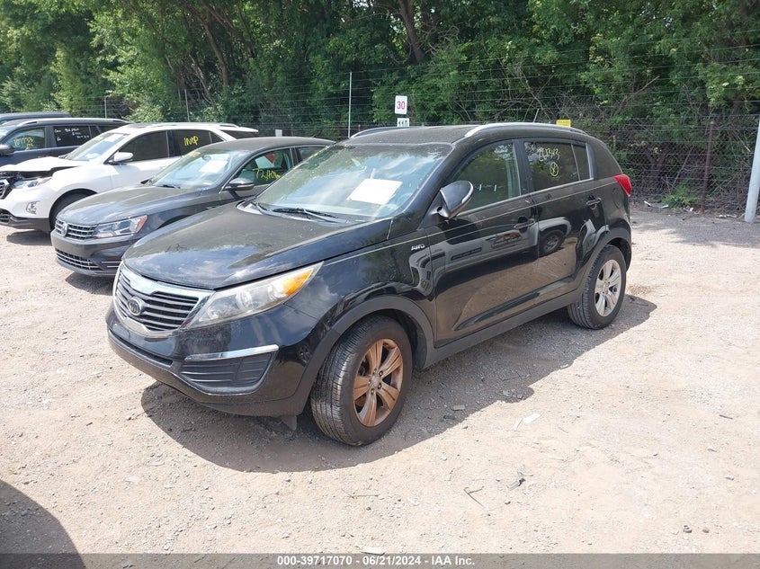 2012 Kia Sportage Lx VIN: KNDPBCA29C7261343 Lot: 39717070