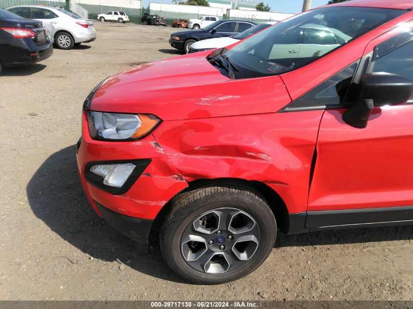 2021 Ford Ecosport S VIN: MAJ6S3FL8MC418727 Lot: 39717138