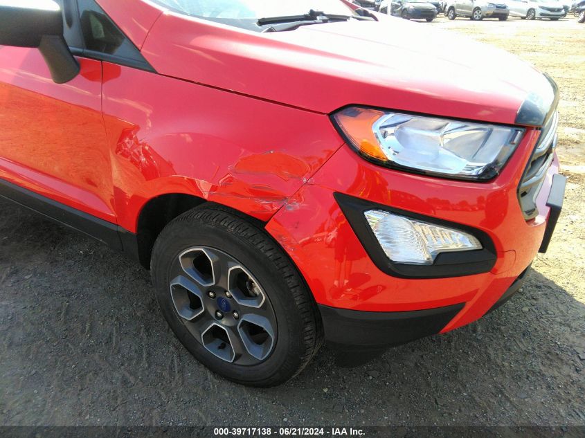 2021 Ford Ecosport S VIN: MAJ6S3FL8MC418727 Lot: 39717138