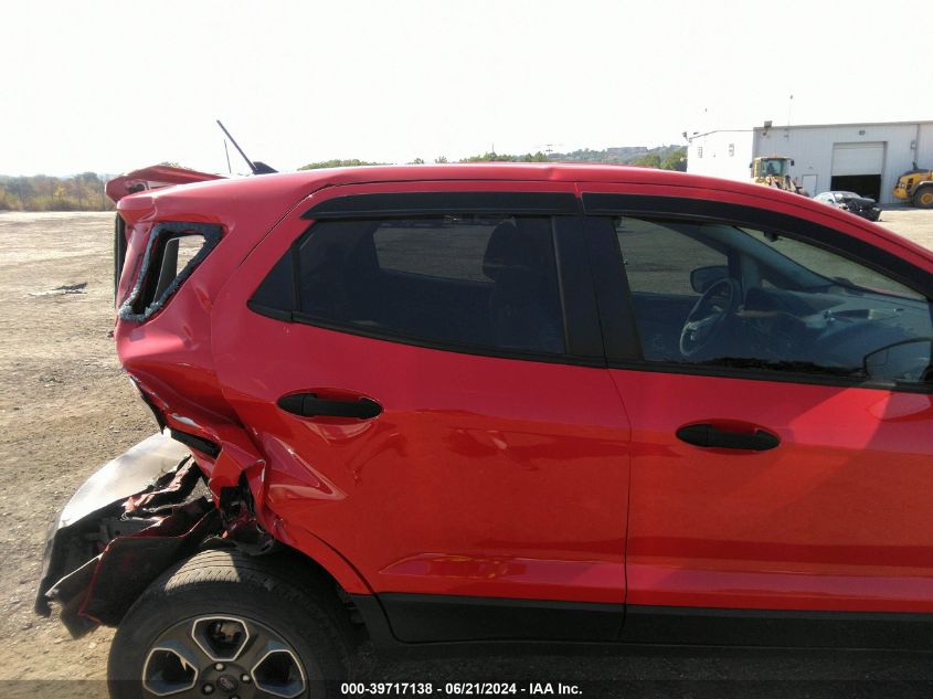 2021 Ford Ecosport S VIN: MAJ6S3FL8MC418727 Lot: 39717138