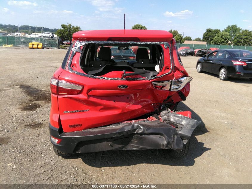 2021 Ford Ecosport S VIN: MAJ6S3FL8MC418727 Lot: 39717138