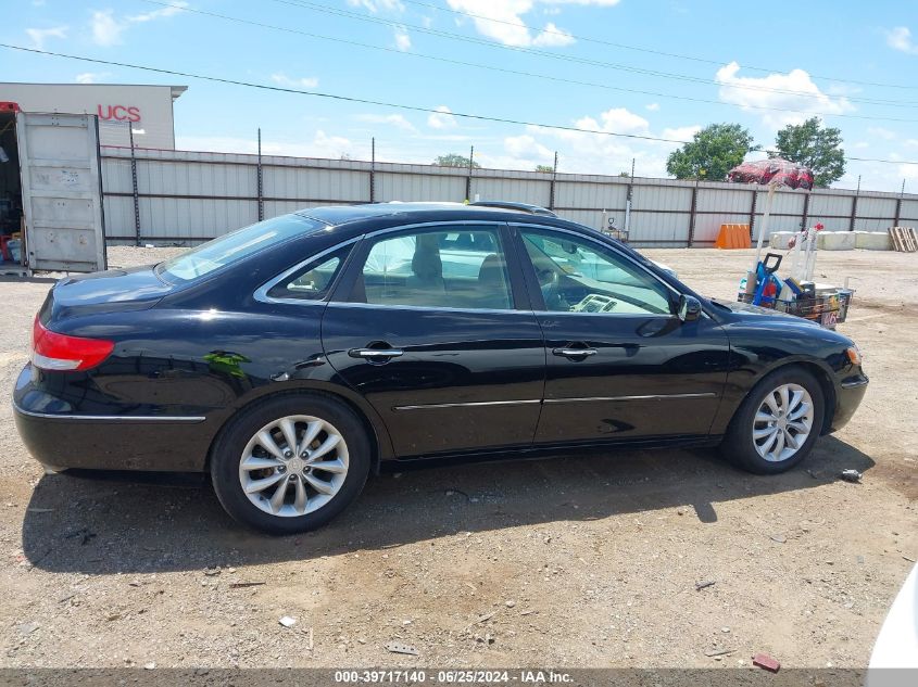 2006 Hyundai Azera Limited/Se VIN: KMHFC46F36A097987 Lot: 39717140