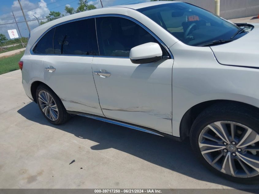 2018 Acura Mdx Technology Package Acurawatch Plus Pkg VIN: 5J8YD3H55JL006709 Lot: 39717250