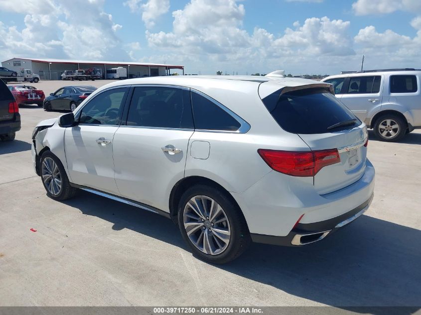 2018 Acura Mdx Technology Package Acurawatch Plus Pkg VIN: 5J8YD3H55JL006709 Lot: 39717250