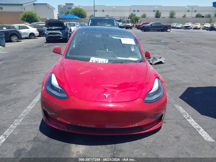 2023 Tesla Model 3 Rear-Wheel Drive VIN: 5YJ3E1EA6PF690337 Lot: 39717259