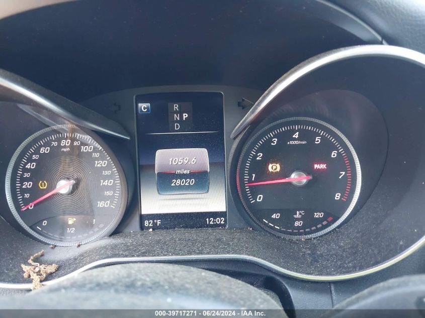 2017 Mercedes-Benz C 300 VIN: WDDWK4JB2HF441350 Lot: 39717271