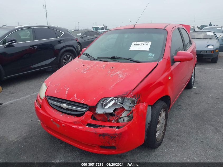 2005 Chevrolet Aveo Ls VIN: KL1TD52665B364927 Lot: 39717278