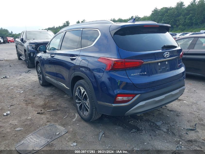 2020 Hyundai Santa Fe Limited 2.0T VIN: 5NMS5CAA3LH296848 Lot: 39717293