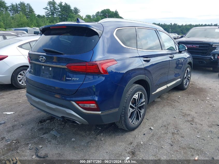 2020 Hyundai Santa Fe Limited 2.0T VIN: 5NMS5CAA3LH296848 Lot: 39717293