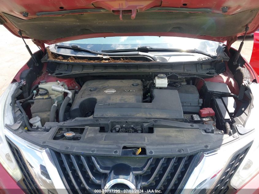 2017 Nissan Murano Sl VIN: 5N1AZ2MH9HN142511 Lot: 39717295