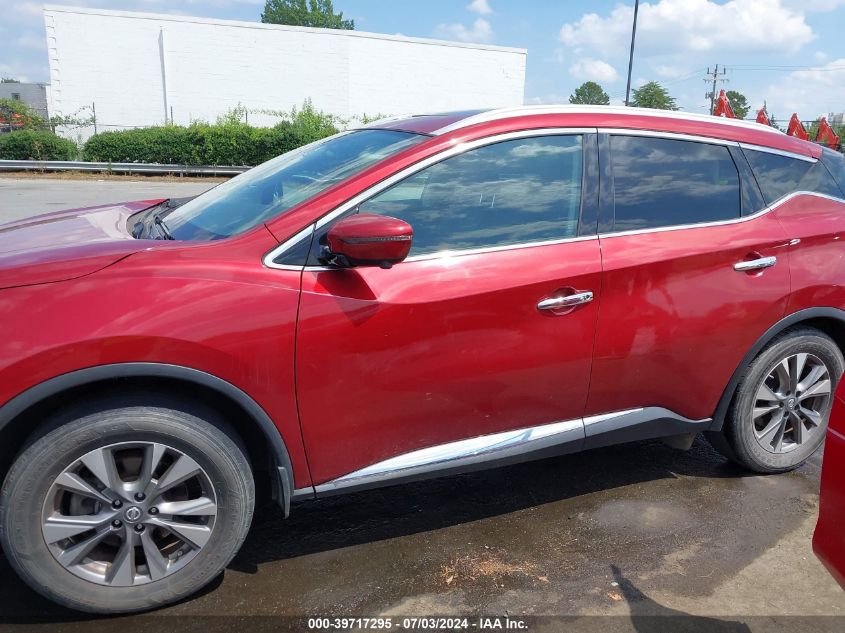 2017 Nissan Murano Sl VIN: 5N1AZ2MH9HN142511 Lot: 39717295