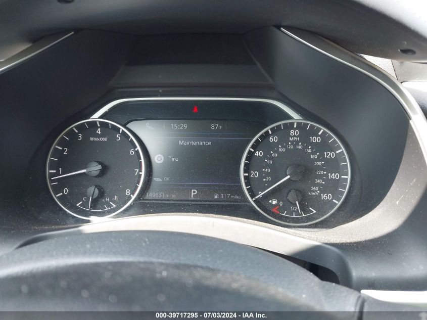 2017 Nissan Murano Sl VIN: 5N1AZ2MH9HN142511 Lot: 39717295