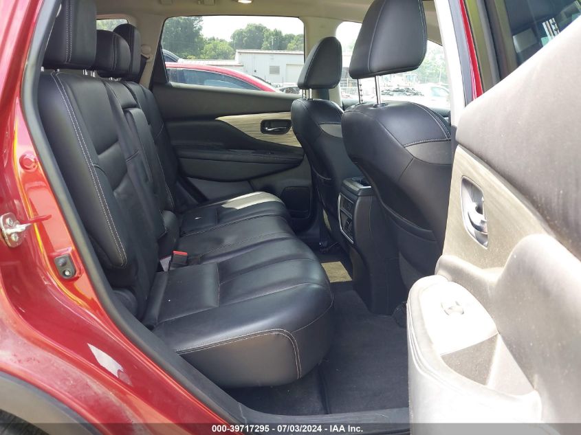 2017 Nissan Murano Sl VIN: 5N1AZ2MH9HN142511 Lot: 39717295