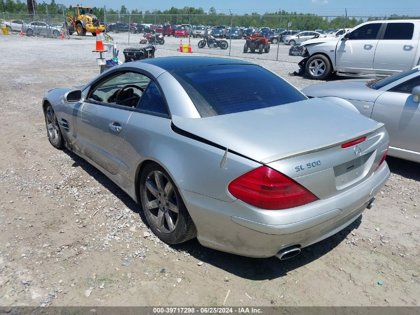 2003 Mercedes-Benz Sl 500 500R VIN: WDBSK75F23F041786 Lot: 39717298