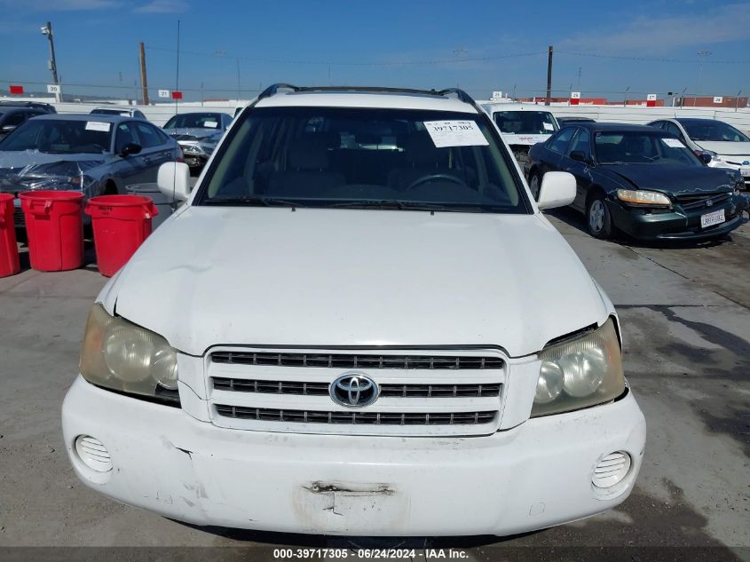 2002 Toyota Highlander V6 VIN: JTEGF21A420048020 Lot: 39717305