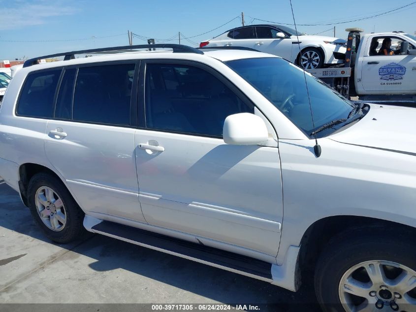 2002 Toyota Highlander V6 VIN: JTEGF21A420048020 Lot: 39717305