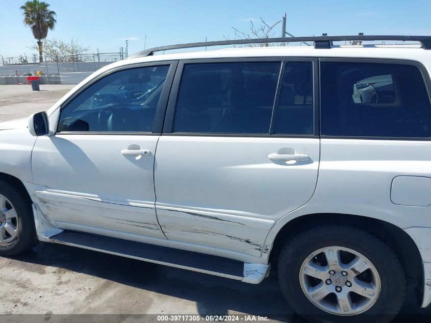 2002 Toyota Highlander V6 VIN: JTEGF21A420048020 Lot: 39717305