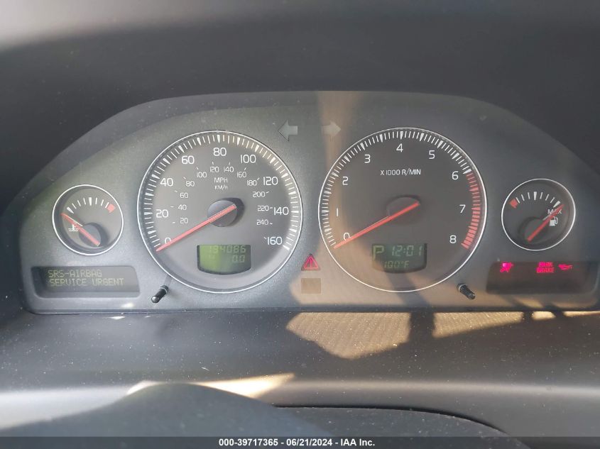 2007 Volvo S60 2.5T VIN: YV1RS592772644199 Lot: 39717365