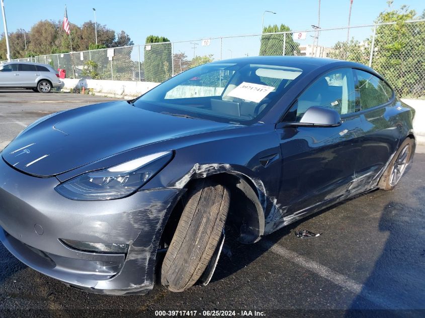 2022 Tesla Model 3 Long Range Dual Motor All-Wheel Drive VIN: 5YJ3E1EB8NF171442 Lot: 39717417