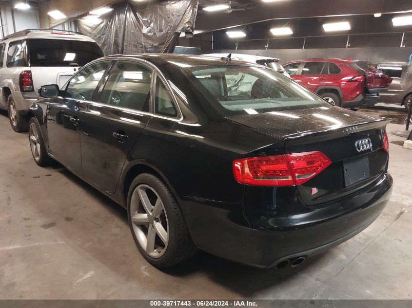 2011 Audi A4 2.0T Premium VIN: WAUFFAFL9BN049829 Lot: 39717443