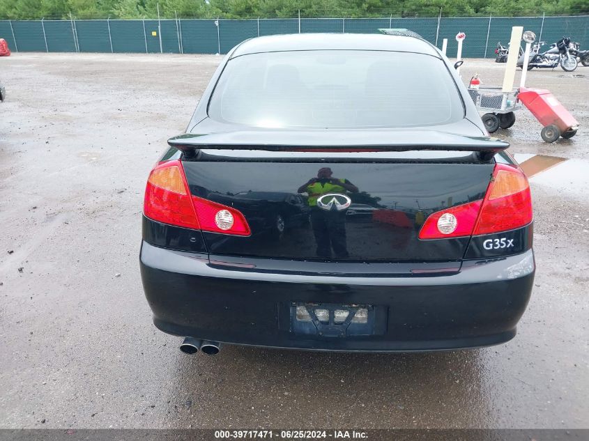2005 Infiniti G35X VIN: JNKCV51FX5M314588 Lot: 39717471