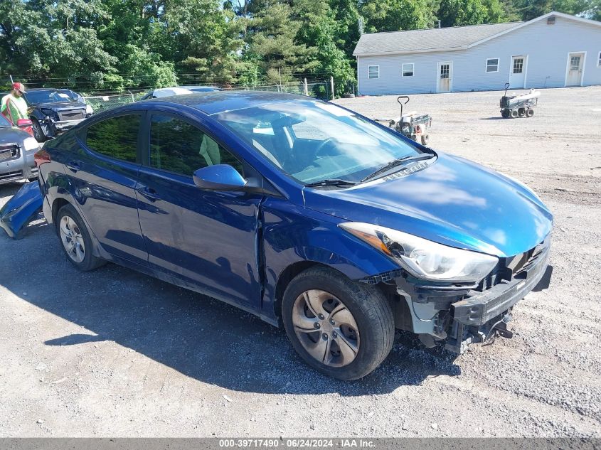 5NPDH4AE1FH551223 | 2015 HYUNDAI ELANTRA