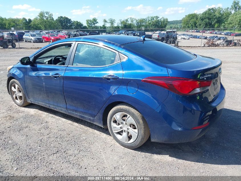 5NPDH4AE1FH551223 | 2015 HYUNDAI ELANTRA