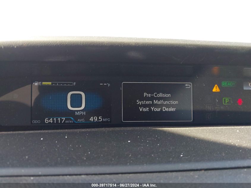 2021 Toyota Prius Special Edition/L/Le/Xle/Limited VIN: JTDKAMFU8M3152118 Lot: 39717514