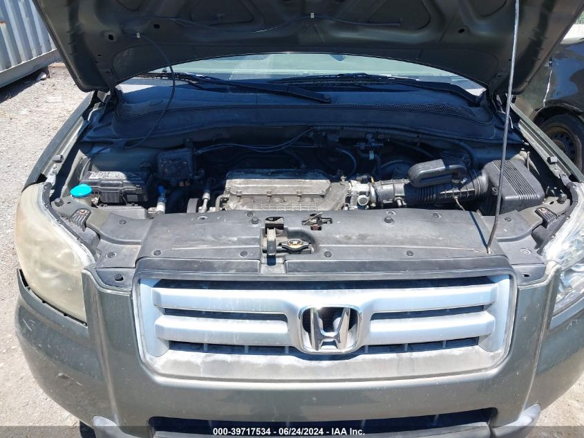 2006 Honda Pilot Ex VIN: 5FNYF18436B023376 Lot: 39717534