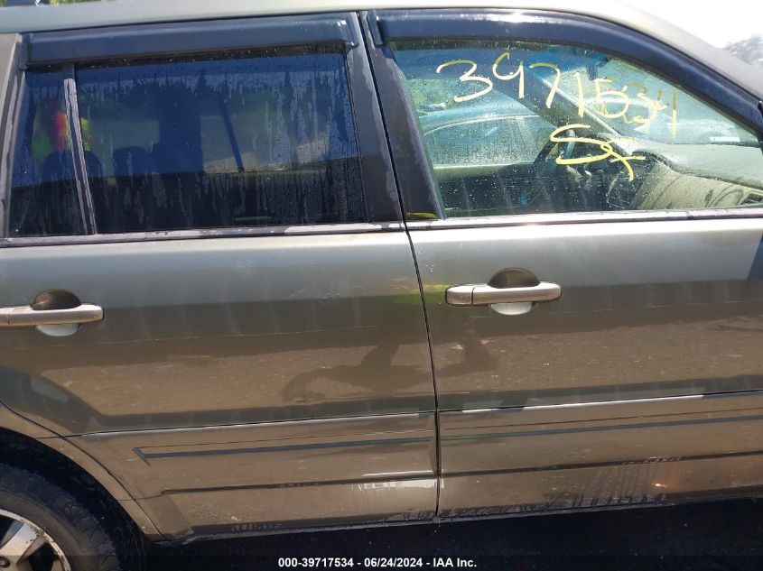 2006 Honda Pilot Ex VIN: 5FNYF18436B023376 Lot: 39717534