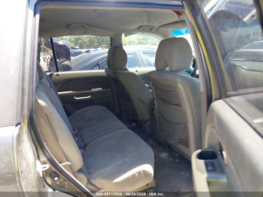 2006 Honda Pilot Ex VIN: 5FNYF18436B023376 Lot: 39717534