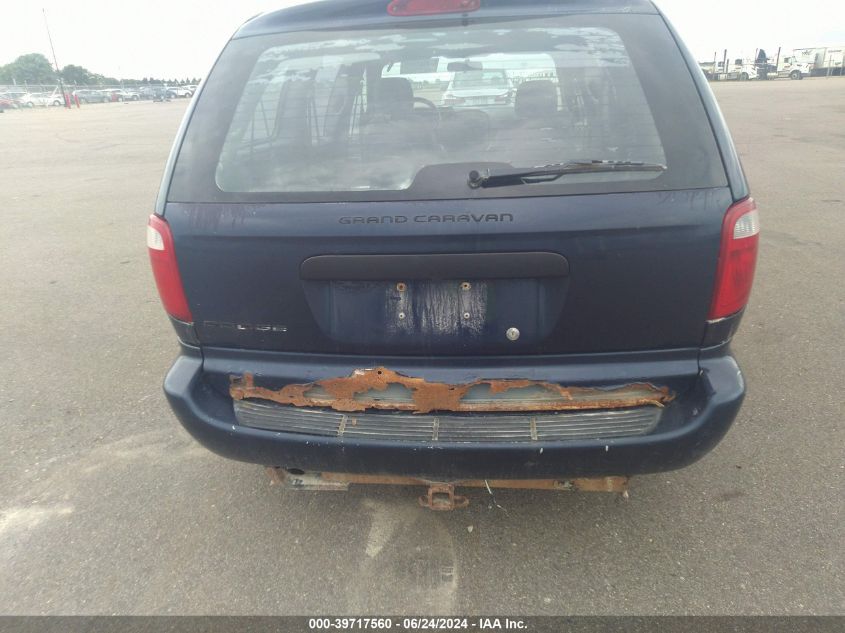 2006 Dodge Grand Caravan Se VIN: 1D4GP24R66B611293 Lot: 39717560
