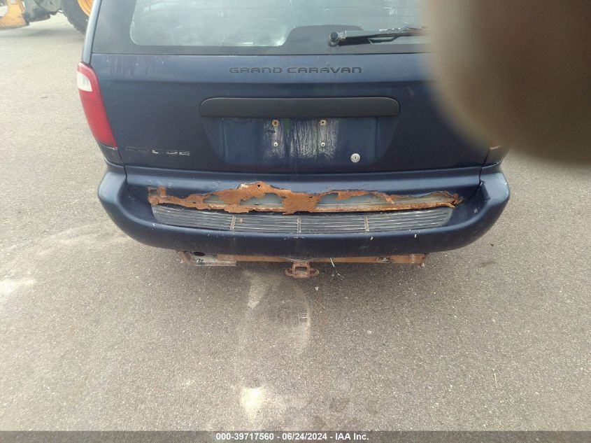 2006 Dodge Grand Caravan Se VIN: 1D4GP24R66B611293 Lot: 39717560