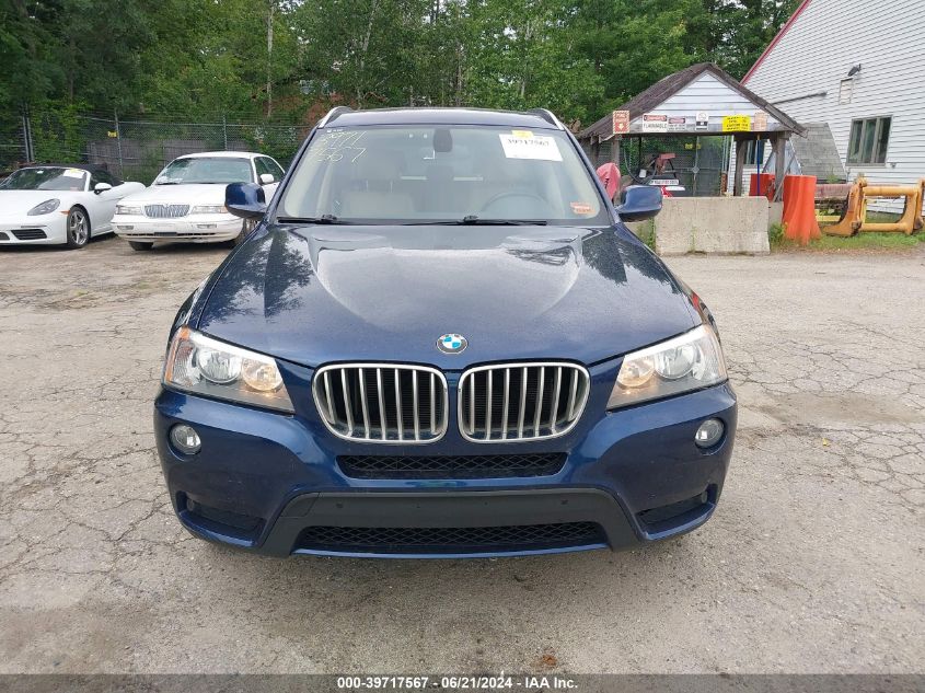 2012 BMW X3 xDrive28I VIN: 5UXWX5C56CL718051 Lot: 39717567